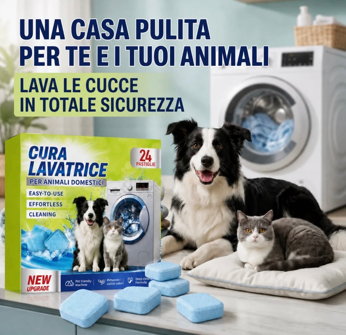 Lavapet - Pastiglie Detergenti per Lavatrice  | 24 Pastiglie