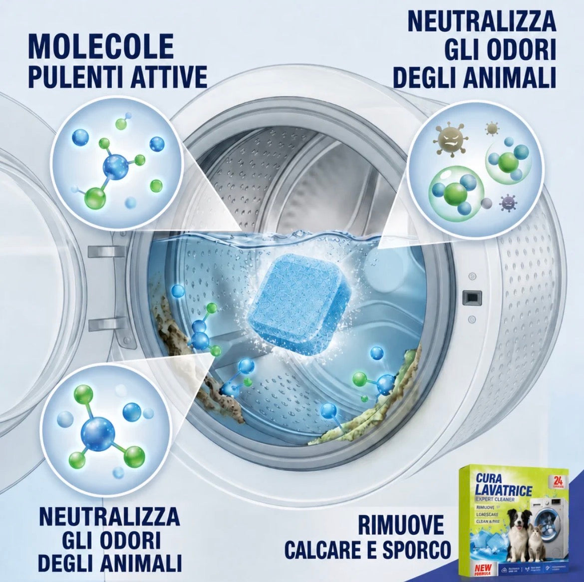 Lavapet - Pastiglie Detergenti per Lavatrice  | 24 Pastiglie